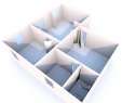 аренда  трехкомнатная квартира, 65 м2, Rokycany, Břasy