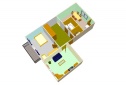 двухкомнатная квартира, 52 м2, Brno-venkov, Ivančice, Luční
