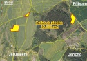 Pozemky Příbram, pole a louky celkem 19.890 m2