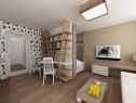 Flat 1+kk, 33 m2, Praha 3, Praha, Rečkova