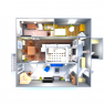 трехкомнатная квартира, 90 м2, Prostějov, Marie Pujmanové
