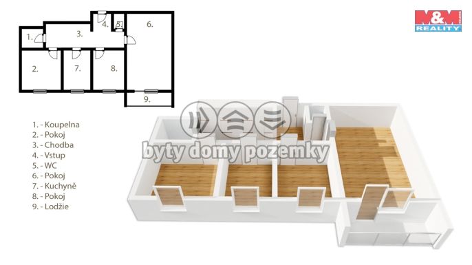 Prodej, Byt 3+1, Hradec Králové