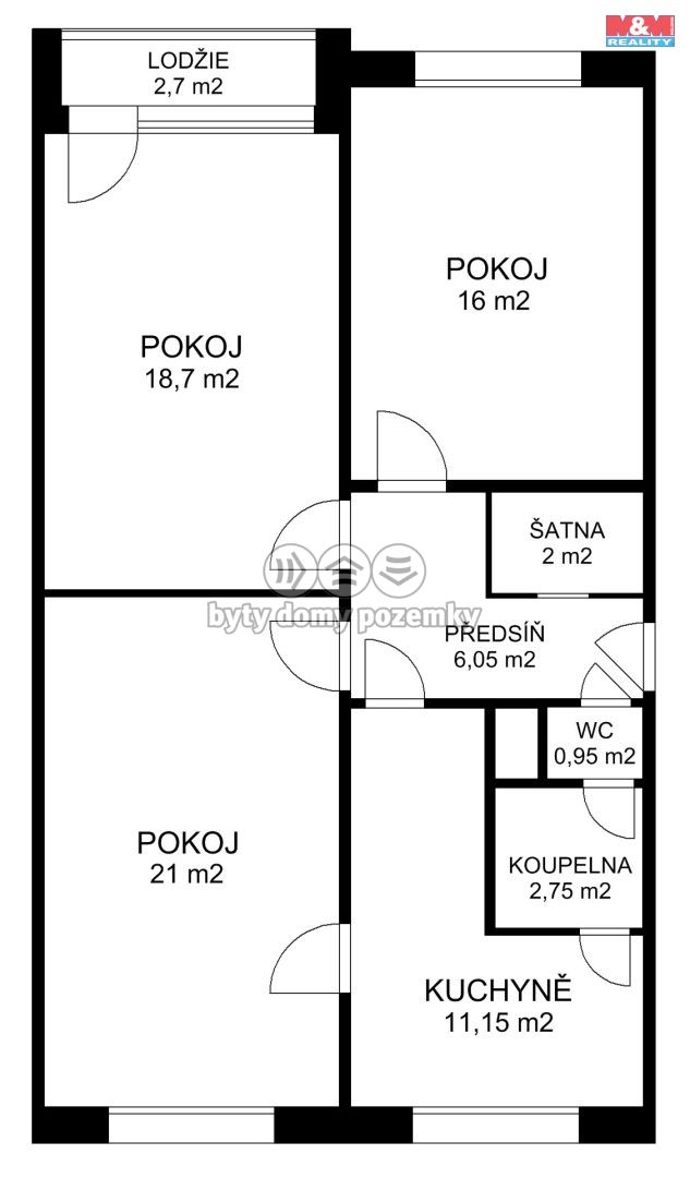 Pronájem, Byt 3+1, Ústí nad Labem