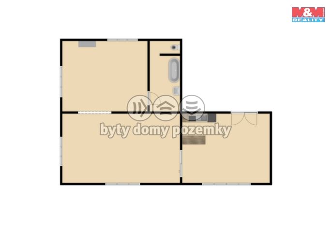 Pronájem, Byt 3+kk, Hronov