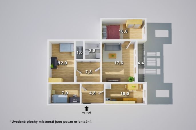 Prodej, Byt 4+1, Ústí nad Labem