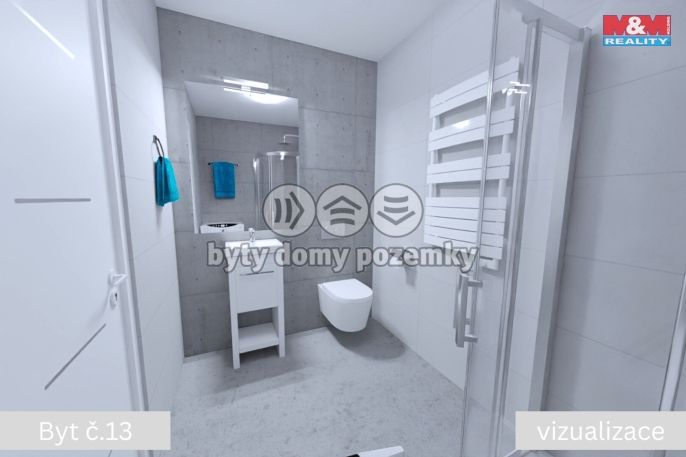 Prodej, Byt 3+kk, Žleby