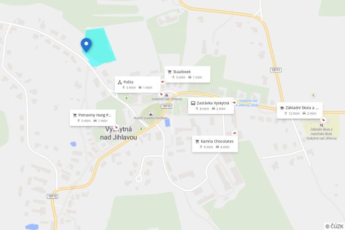 Prodej, Pozemek k bydlení, Vyskytná nad Jihlavou