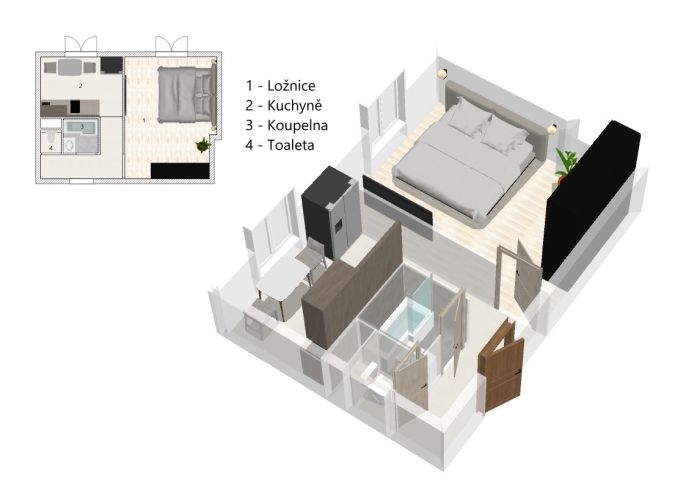 Prodej, Byt 1+1, Praha