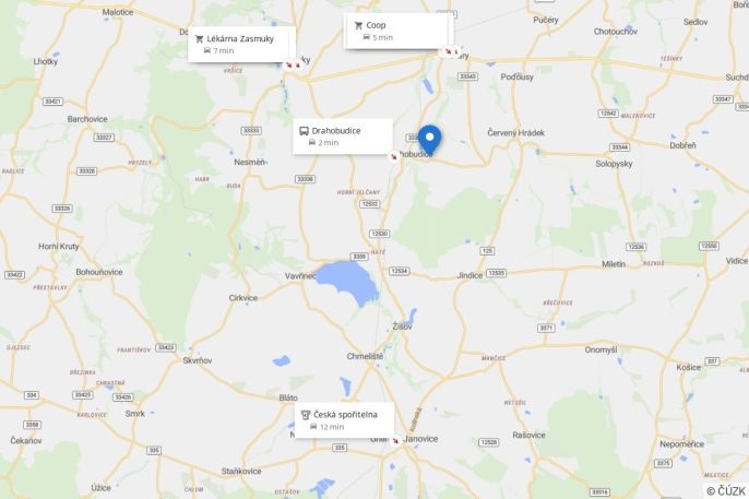 Pronájem, Byt 2+kk, Drahobudice