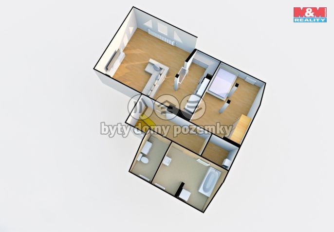 Prodej, Byt 2+kk, Děčín