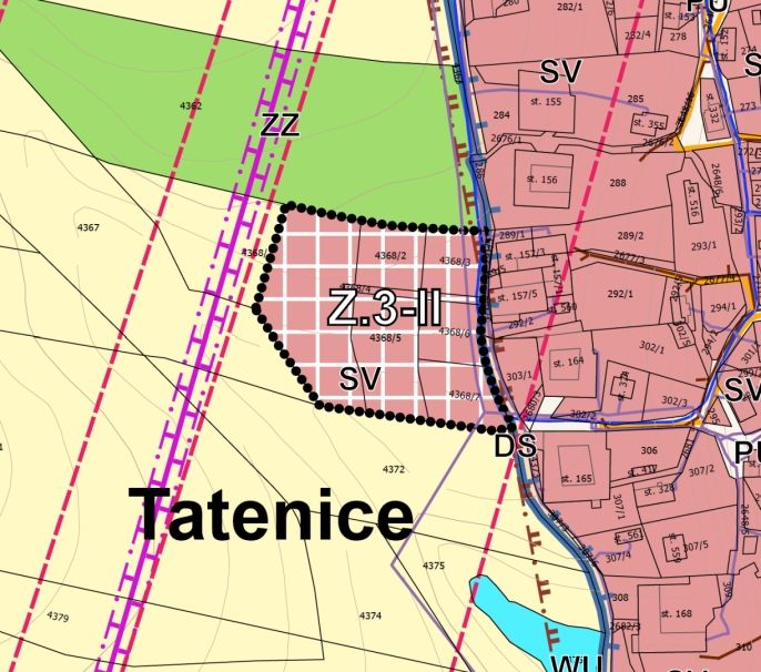 Prodej, Pozemek k bydlení, Tatenice