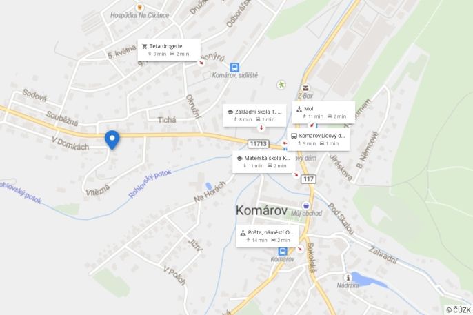 Prodej, Rodinný dům, Komárov