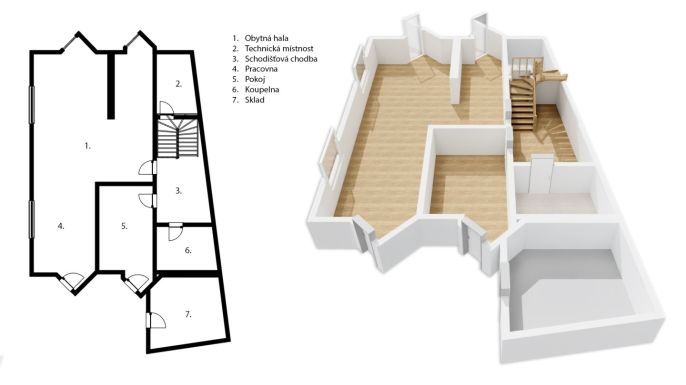 Prodej, Rodinný dům, Pastviny