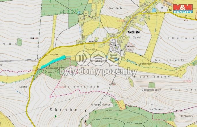 Prodej, Louka, Sedliště