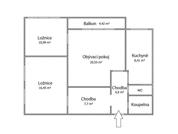 Prodej, Byt 3+1, Brno