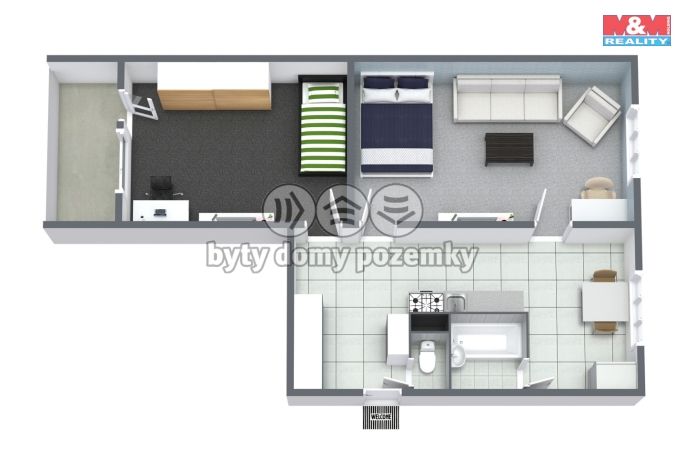 Prodej, Byt 2+1, Kraslice