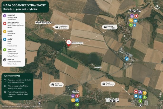 Prodej, Pozemek k bydlení, Krahulov