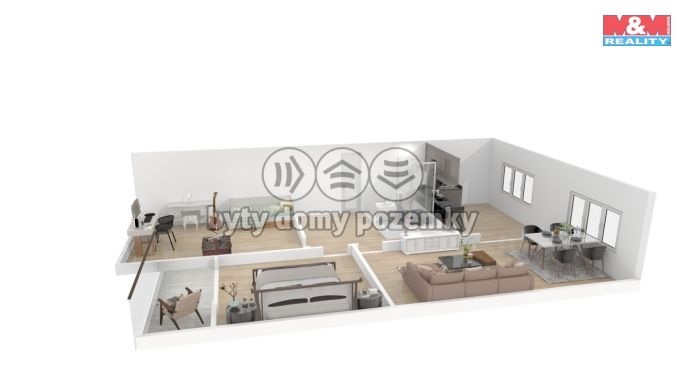 Prodej, Byt 3+1, Strašice