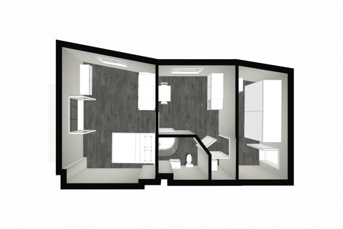 Pronájem, Byt 1+1, Všenory