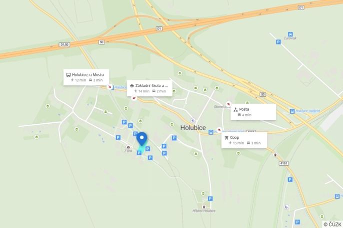 Prodej, Pozemek k bydlení, Holubice