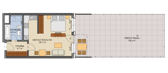 Prodej, Byt 1+kk, Praha