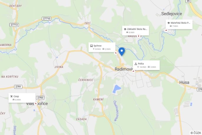 Prodej, Pozemek k bydlení, Radimovice