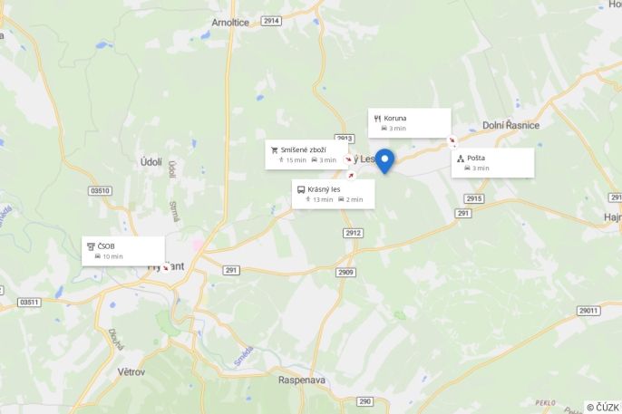 Prodej, Pozemek k bydlení, Krásný Les