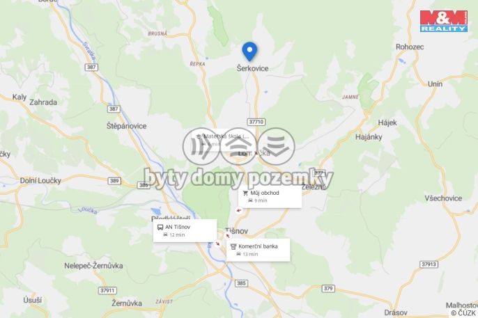 Prodej, Pozemek k bydlení, Šerkovice