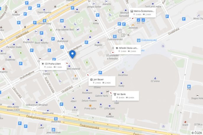 Pronájem, Byt 2+kk, Praha