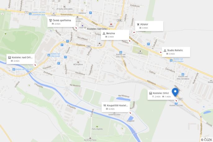 Pronájem, Byt 1+kk, Kostelec nad Orlicí