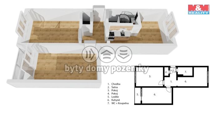 Prodej, Byt 2+1, Děčín