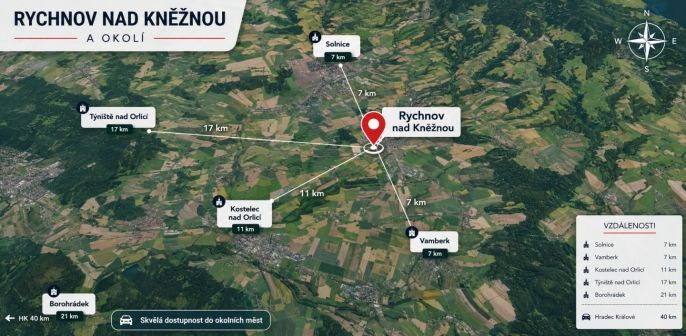 Prodej, Byt 3+1, Rychnov nad Kněžnou
