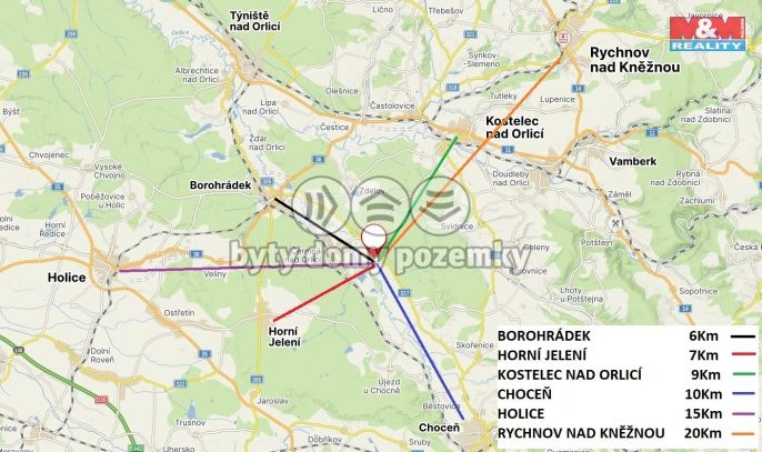 Prodej, Pozemek k bydlení, Čermná nad Orlicí