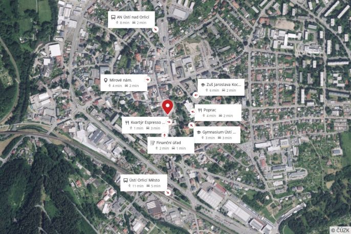 Pronájem, Kancelářský prostor, Ústí nad Orlicí