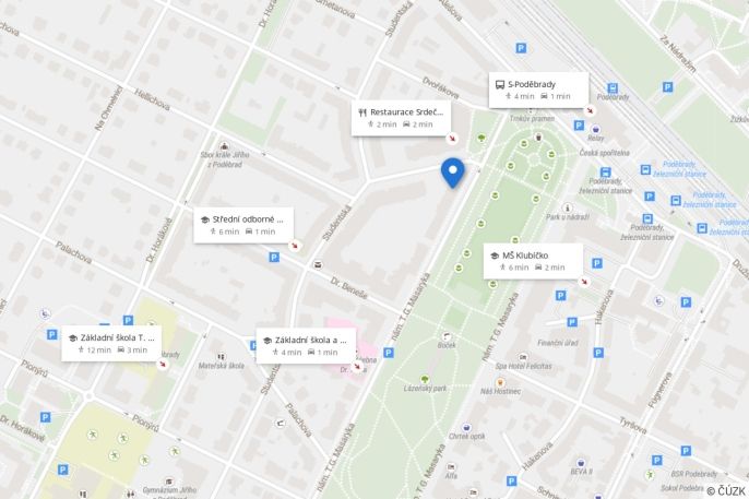 Pronájem, Byt 3+kk, Poděbrady