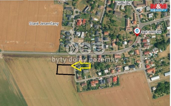 Prodej, Pozemek k bydlení, Staré Jesenčany