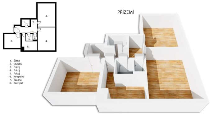 Prodej, Byt 3+1, Kutná Hora
