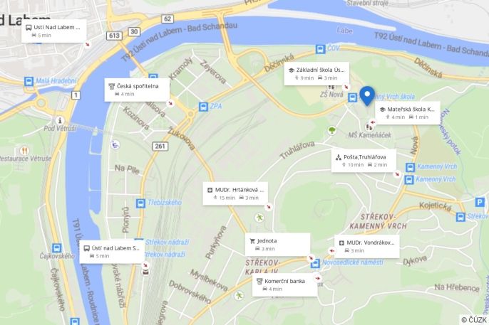 Pronájem, Byt 2+1, Ústí nad Labem
