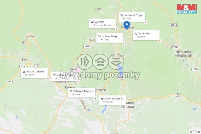 Pronájem, Byt 3+kk, Mařenice