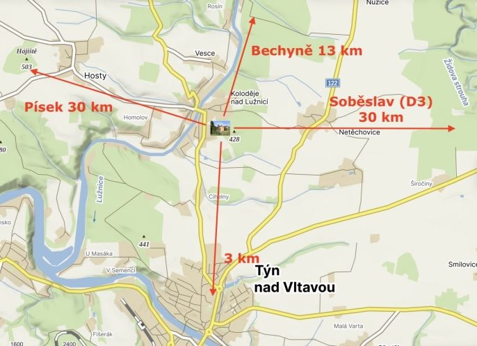 Prodej, Chata, Týn nad Vltavou