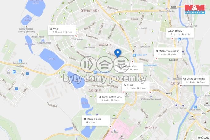 Prodej, Byt 2+1, Dačice