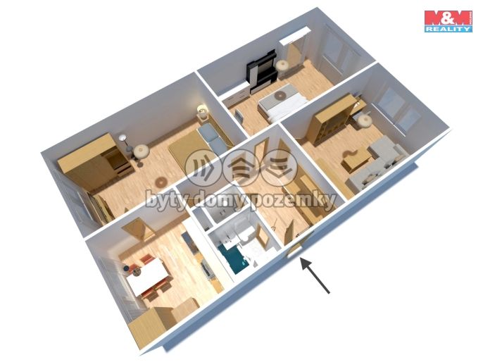 Prodej, Byt 3+1, Jirkov