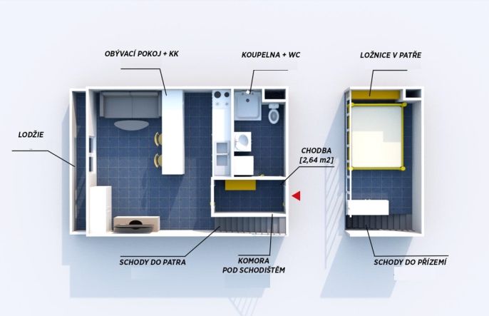 Prodej, Byt 1+kk, Praha