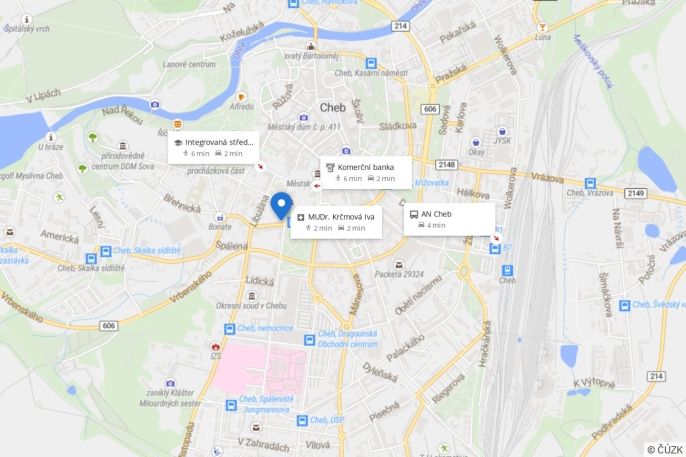 Pronájem, Kancelářský prostor, Cheb