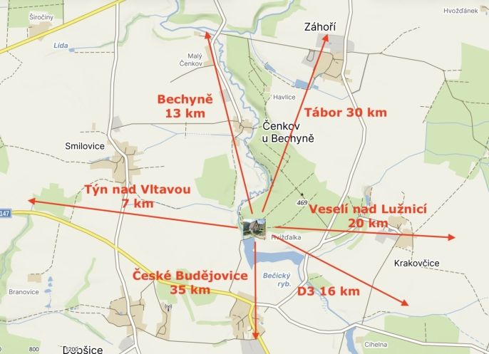 Prodej, Chata, Bečice