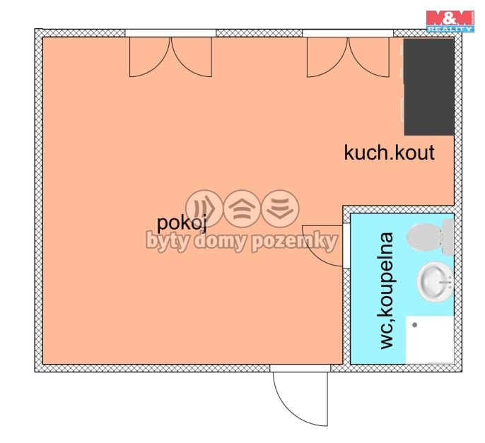 Pronájem, Byt 1+kk, Ostrava