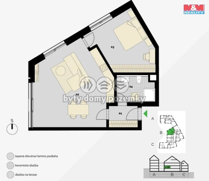 Prodej, Byt 2+kk, Praha