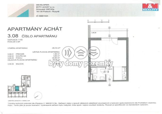Prodej, Byt 1+kk, Janov nad Nisou
