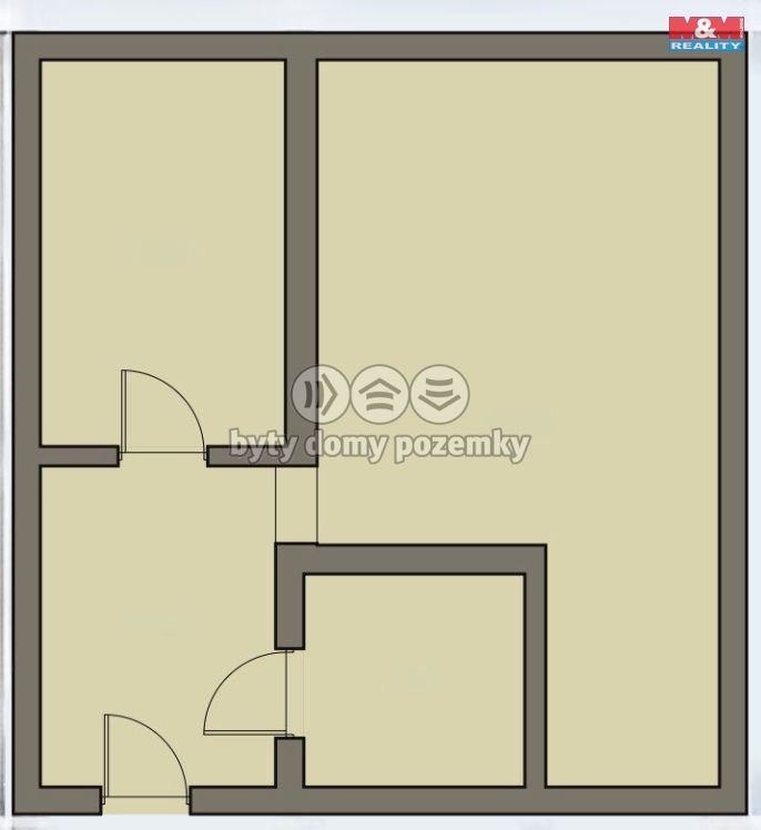 Prodej, Byt 2+kk, Most