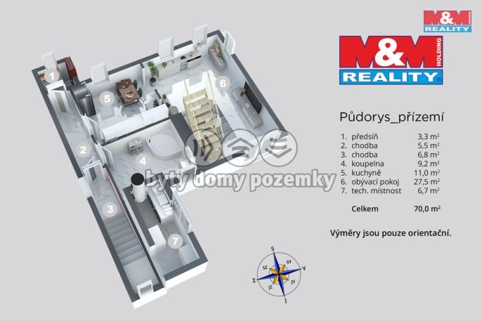 Prodej, Byt 5+1 a větší, Malšovice